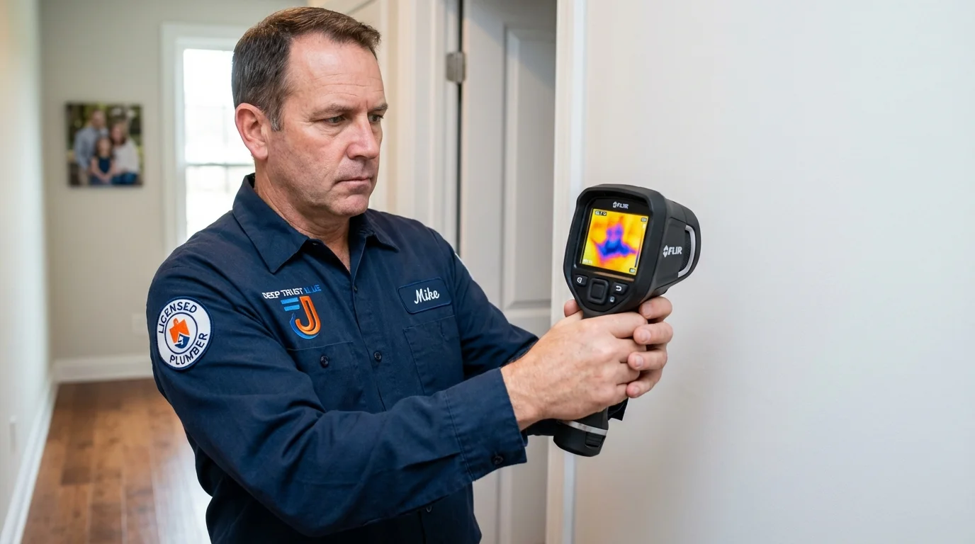 Thermal imaging leak detection by Johns Plumbing LLC in Corte Madera